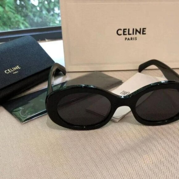 Celine Accessories - Celine CL40194 Triomphe Oval Women's Sunglasses Travel Authentic + Original Box